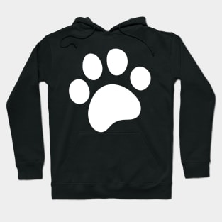 White Paw Prints Hoodie